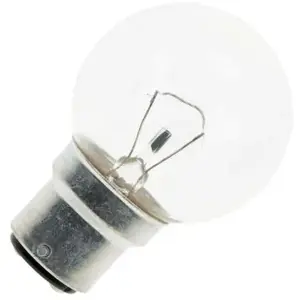 Merkloos / Sans marque Ampoule à Incandescence Sphérique | Bayonet B22d | 60W Clair pas cher