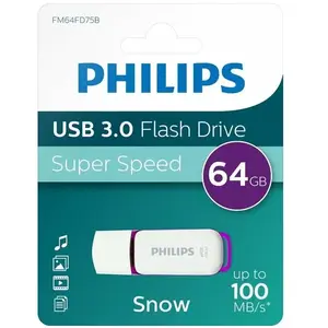 Philips FM64FD75B/10 64 Mo Violet, Blanc pas cher