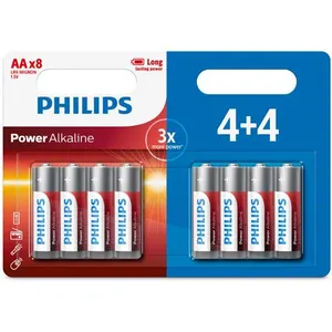 Philips Power Alkaline, Pile Alcaline AA, 1,5 V, Non-Rechargeables pas cher
