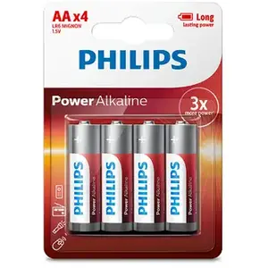 Comparateur de prix : Phillips Philips - Pile alkaline aa - lr06 1,5v (emballage 4 unit) ø14,5x50,5mm