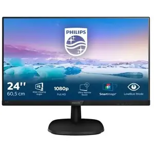 Moniteur LCD Full HD 24'' Philips - Écran à cadre fin - SmartContrast pas cher