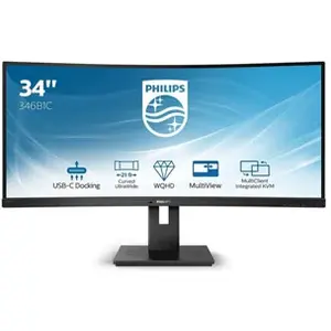 Comparateur de prix : Ecran PC LED B Line 346B1C QHD Incurvé - 100 Hz 5 ms 34" Noir