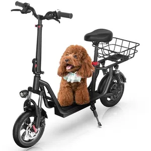 Trottinette Électrique iScooter i12 avec Siège 500W Autonomie 30-35km 36V7.5Ah 12" Deux amortisseurs à l'avant et à l'arrièreVendu parcdiscount