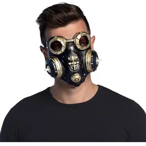 Boland 97596 - Masque facial Gas Master, masque pour carnaval et Halloween, masque d'horreur, accessoire de déguisement, accessoire pour le carnaval