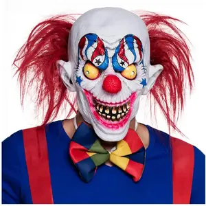 Comparateur de prix : Boland Masque tête latex Creepy clown - Adulte