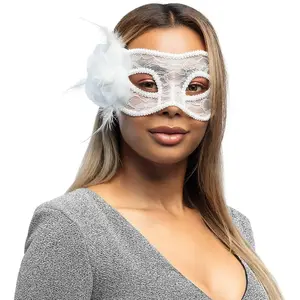 Comparateur de prix : Boland 97529 Mystique Masque pour les yeux Blanc