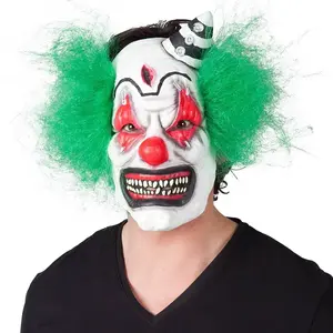 Comparateur de prix : Boland Masque en latex Horreur Clown avec cheveux