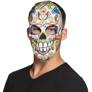 Boland 97039 Mr Day of the Dead Masque pour le visage Multicolore