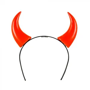 Boland diadème diable cônes filles polyester rouge/noir taille unique