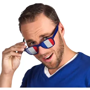 Comparateur de prix : paire de lunettes drapeau france supporter adulte - boland 62028