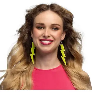 Comparateur de prix : Pendants d'oreille Flash jaune fluo