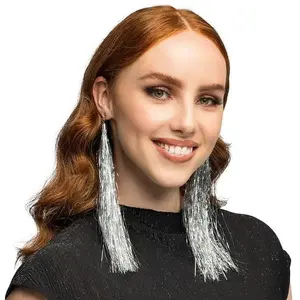 Comparateur de prix : Paire pendants doreille argent - 20 cm
