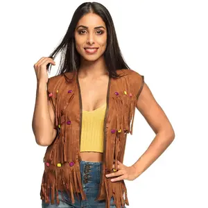 Comparateur de prix : Boland 44521 Hippie Gilet pour adulte Marron Taille M/L