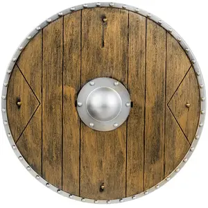 Comparateur de prix : Boland Bouclier chevalier 40 cm - Marron - Imitation bois et métal