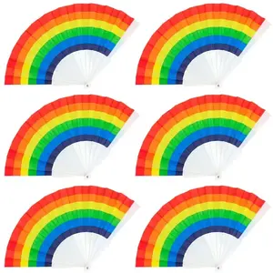Comparateur de prix : Boland 44638 - Éventails Pride, 6 pièces, éventails pliables, arc-en-ciel, LGBTQ, Progress, accessoires de déguisement, fête de carnaval