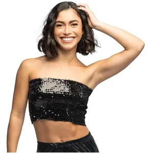 Comparateur de prix : Top Sparkle noir - M/L stretch