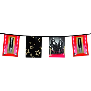 Comparateur de prix : Boland Guirlande fanions V.I.P. - Hollywood - 6M - Noir - Guirlande - Plastique