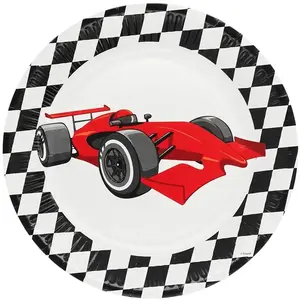 Comparateur de prix : Paquet de 8 Assiettes rondes SPEED 23cm en carton