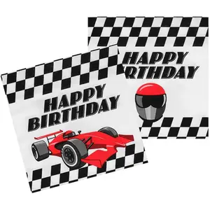 Boland Sachet 20 Serviettes SPEED happy birthday en papier 33x33cm