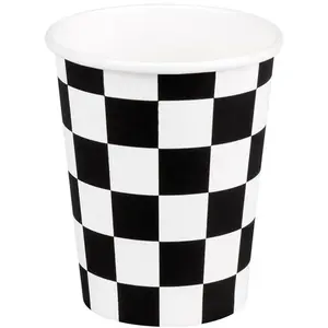 Comparateur de prix : Lot de 10 Gobelets DAMIER racing 21cl