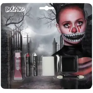 Comparateur de prix : Boland - Set de maquillage pour enfants et adultes, set de maquillage multi-pièces pour la fête d'Halloween, idéal pour les costumes d'horreur