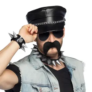 Comparateur de prix : Set d'accessoires Rocker - BOLAND - Homme - Noir - Casquette, Lunettes, Collier, Bracelet et Moustache