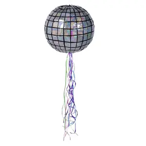 Comparateur de prix : Boland PINATA À TIRER BOULE À FACETTES DISCO 30CM  Multicolore / Multicolore