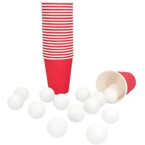 RueDeLaFete Set Jeu à boire Beer pong pas cher