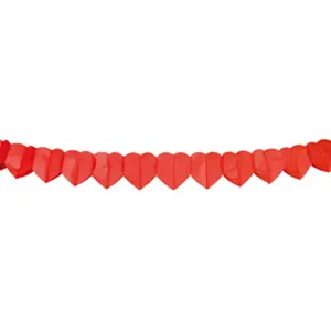 RueDeLaFete Guirlande Coeur rouge 4 m pas cher
