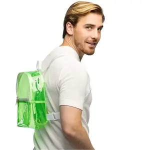 Comparateur de prix : Sac à dos Clarity vert fluo - 28 x 23 x 10 cm