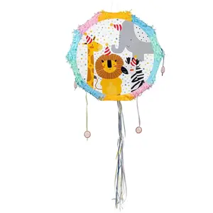 Comparateur de prix : Boland 50218 - Pinata Safari - Animaux - Jeu de fête - Décoration - Cadeau d'anniversaire - 44 x 44 x 9 cm
