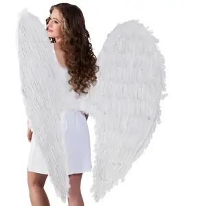 Comparateur de prix : Aptafetes Maxi Ailes D'ange Avec Plumes Blanches De 120cm - Blanc - Taille Unique