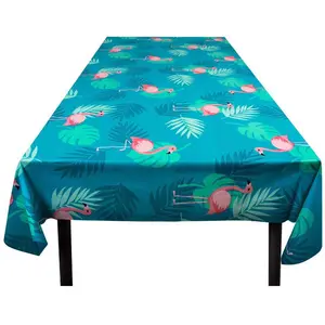 Boland Nappe - NO NAME - Flamants Roses - Blanc - 130 cm x 180 cm - Synthétique - Rectangulaire - Autres motifs