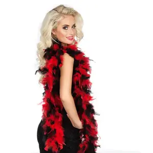 Boland Boa Bicolore - Noir & Rouge