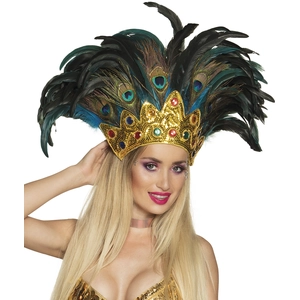 Comparateur de prix : Boland coiffure Pauwenkoningin dames or/vert taille unique
