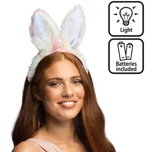 Comparateur de prix : RueDeLaFete LED tiare Bunny 52372BOL