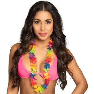 Boland Collier - Hawaï - Multicolore - Fleurs synthétiques - Mixte - BienvenueVendu parruedelafete