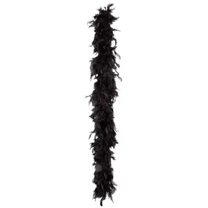 Boland Boa en plumes - Noir - 180CM - Adulte - Mixte