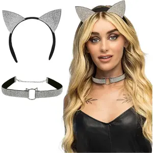 Set Diamond cat - tiare et collier