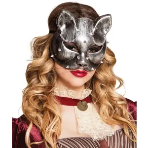 Comparateur de prix : loup chat argenté steampunk adulte - boland 54512