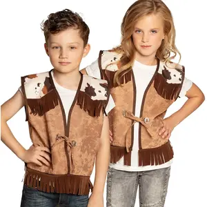 Boland Generique - Veste Western Marron Clair Enfant, Multicolore, 7-9...
