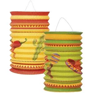 Boland - Lanternes Mexicaines, 2 pièces, Multicolore, BOL54403 pas cher