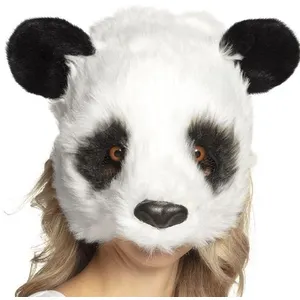 Comparateur de prix : Boland Demi-masque Panda en Peluche - Mixte - Blanc - Adulte