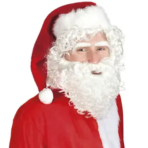 Comparateur de prix : Kit postiche Noël avec Barbe et Perruque