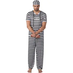 Comparateur de prix : déguisement prisonnier homme - m/l - blanc - boland 83820