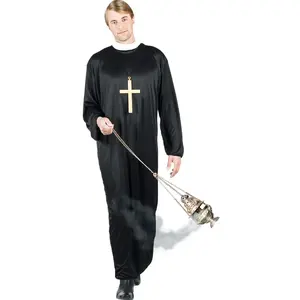 Comparateur de prix : Déguisement de prêtre - BOLAND - Religieux - Homme - Polyester - Noir