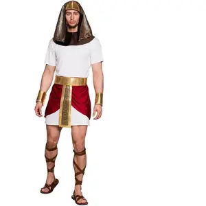 Comparateur de prix : Boland 83858 - Kit de déguisement pour adultes Toutankhamon, taille M/L, déguisement avec coiffe, col, tunique, ceinture et bracelets, déguisements de carnaval pour hommes
