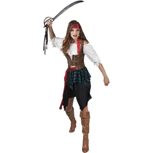 Comparateur de prix : déguisement pirate des tempêtes femme - m/l - multicolore - boland 83535