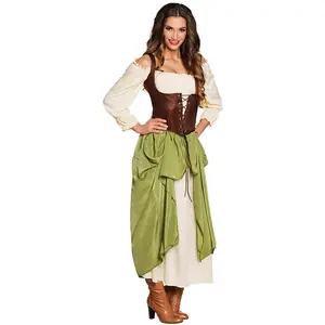 Comparateur de prix : Boland verkleedpak Village Wench femmes vert