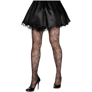 Comparateur de prix : Boland Collant femme noir avec motifs toiles d'araignée pour Halloween